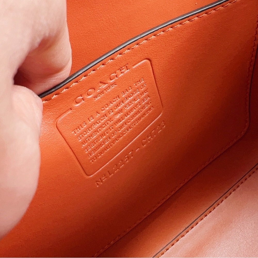 COACH Sammy Top Handle Satchel in Smooth Leather - Picture 9 of 9
